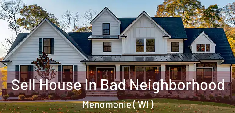  Sell House In Bad Neighborhood Menomonie ( WI )