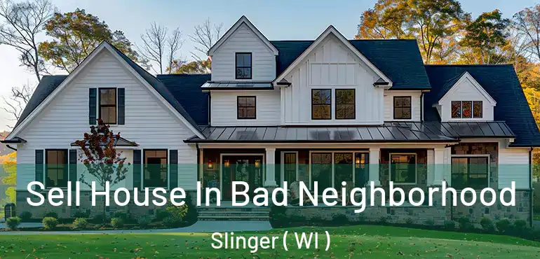  Sell House In Bad Neighborhood Slinger ( WI )