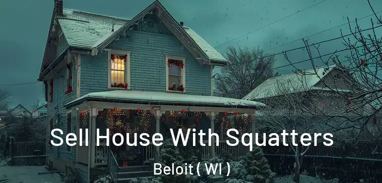  Sell House With Squatters Beloit ( WI )