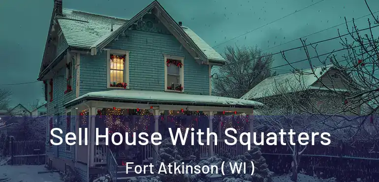  Sell House With Squatters Fort Atkinson ( WI )