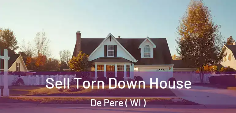  Sell Torn Down House De Pere ( WI )