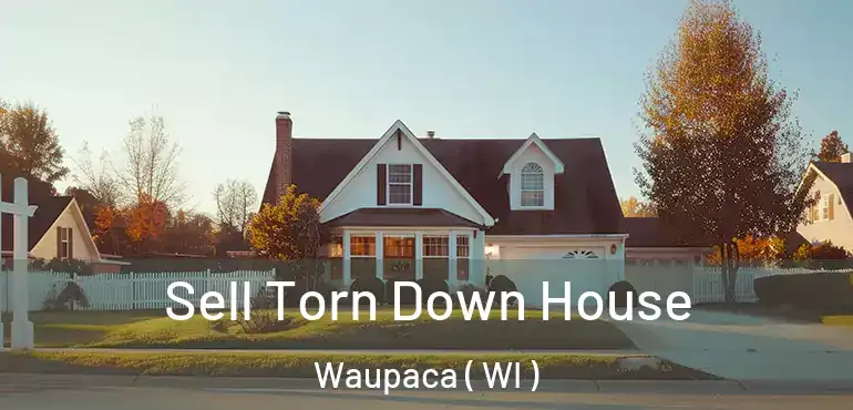  Sell Torn Down House Waupaca ( WI )